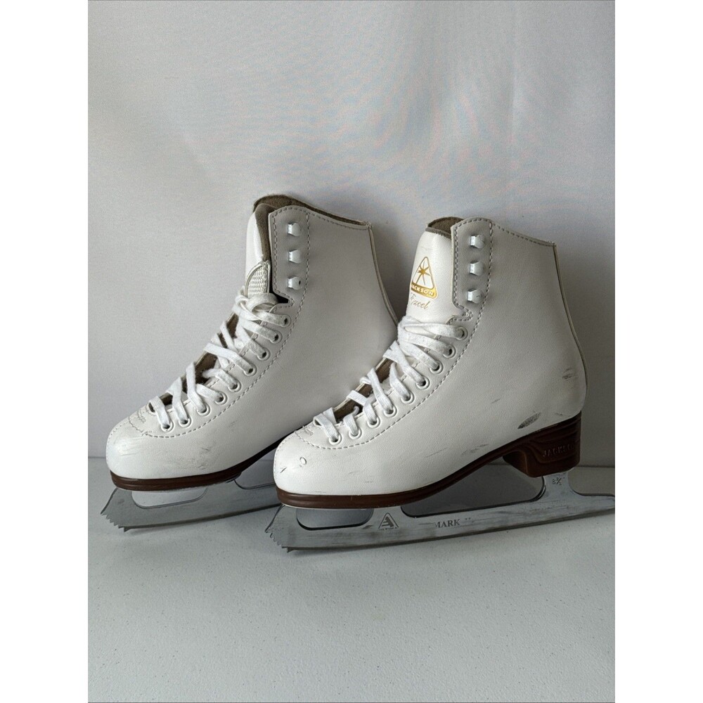 Jackson Excel Figure Ice Skates Mark II 1291 White Kids Size 3.5C - Picture 10 of 16